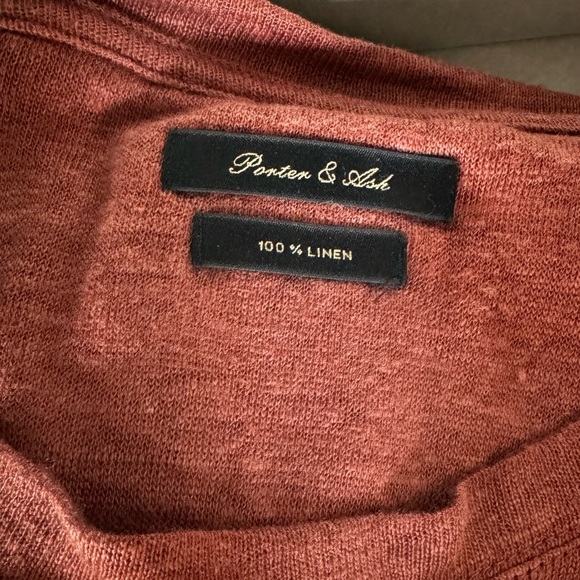 Porter and Ash 100% Linen Tee Shirt - Picture 2 of 3